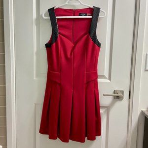 GUESS Women's Red & Black Dress, Size 8